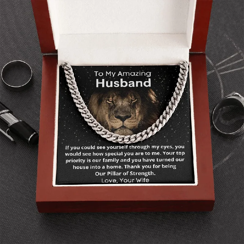 Affordable Luxury Jewelry For Every Occasion Personalized Message Card Cuban Link Chain Necklace Thank You For Being Our Pillar Of Strength Cuban Link Chain Affordable Luxury Jewelry For Every Occasion Personalized Message Card Cuban Link Chain Necklace Thank You For Being Our Pillar Of Strength Cuban Link Chain