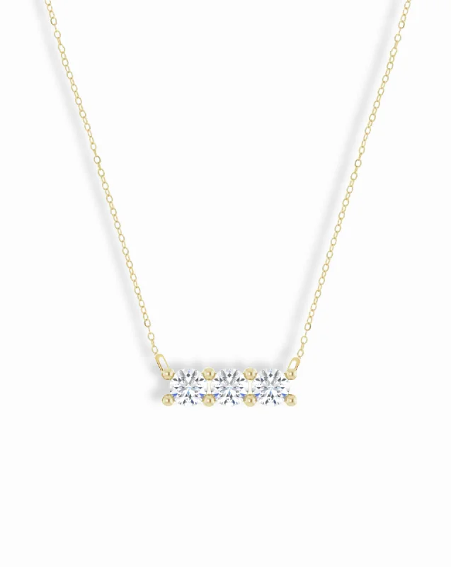 Elevate Your Outfit With Discounted Statement Jewelry 14k Diamond Bar Necklace