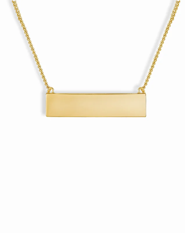 Exclusive Gemstone Jewelry At Special Prices Aspen Name Plate Necklace
