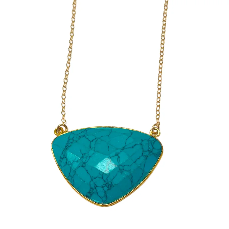 Flash Sale On Stunning Jewelry – Don't Miss Out Brazilian Turquoise Shield Necklace