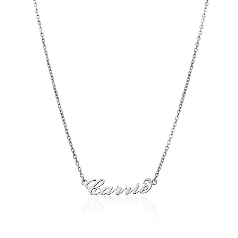Trending Jewelry Styles Now At Limited-Time Discounts Carrie Name Necklace (Silver)