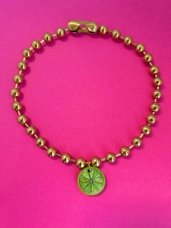 Personalized Jewelry Sale – Unique Pieces At Great Prices Citrus Necklace (Lemon, Lime, Orange)