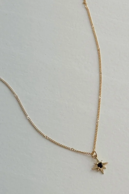 Fashion-Forward Jewelry At Exclusive Discounts PETITE BLACK STARBURST NECKLACE