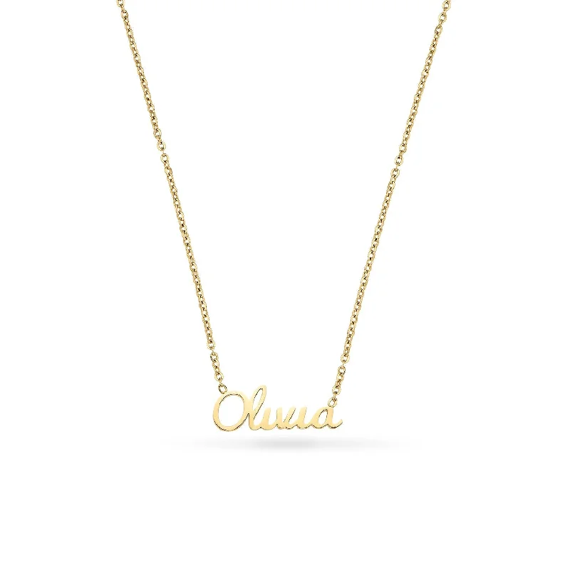 Flash Sale On Exquisite Jewelry – Don't Miss Out Cursive Name Necklace (Gold)