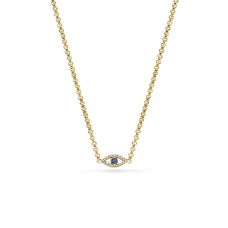 Shop Jewelry That Shines Without The High Price Custom Evil Eye Necklace (Gold)
