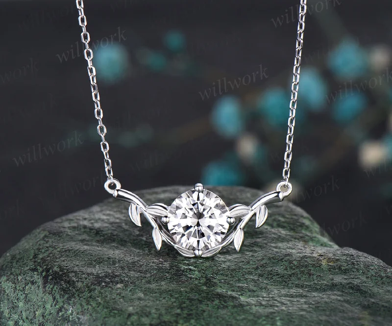 Exclusive Jewelry Offers – Sparkle For Less Round Cut Moissanite Necklace