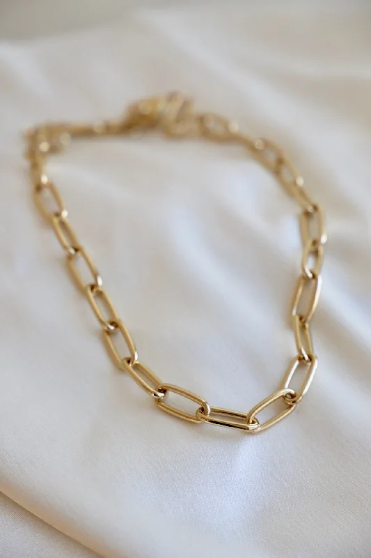 Accessorize For Less – Luxury Jewelry At Affordable Prices DAVID OVAL CHAIN NECKLACE