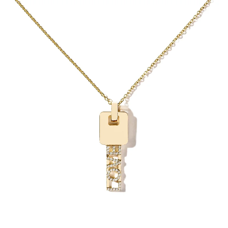 Premium Jewelry Now Available At Special Discounts Diamond Love Key Pendant