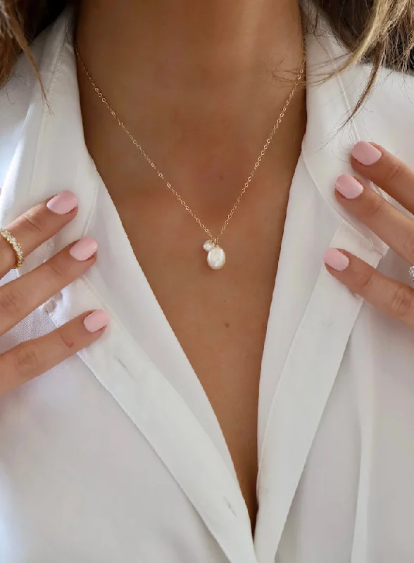 Flash Sale On Stunning Jewelry – Don't Miss Out DOUBLE PEARL DROP NECKLACE