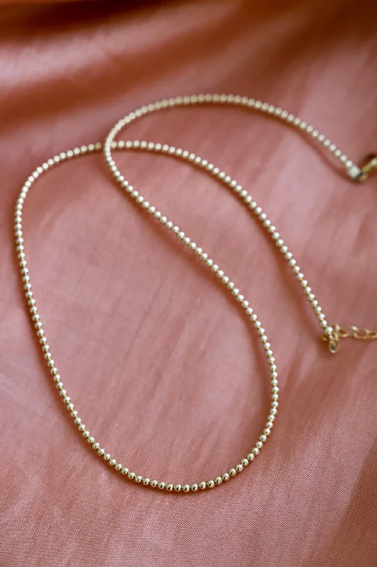Don't Miss Out On Jaw-Dropping Jewelry Discounts GOLD FILLED BEADED CHAIN