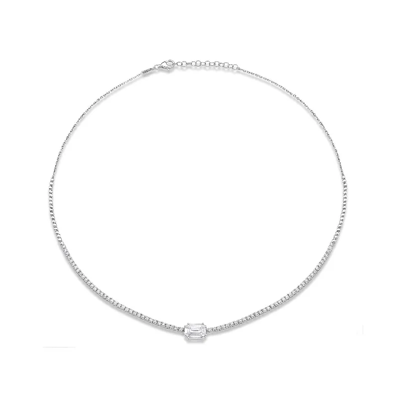 Personalized Jewelry Sale – Unique Pieces At Great Prices Illusion Diamond Horizontal Pave Necklace Personalized Jewelry Sale – Unique Pieces At Great Prices Illusion Diamond Horizontal Pave Necklace