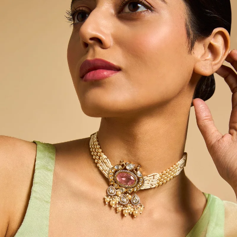 Elegant Designs, Unbeatable Discounts – Shop Jewelry Now Kundan Necklace 173030