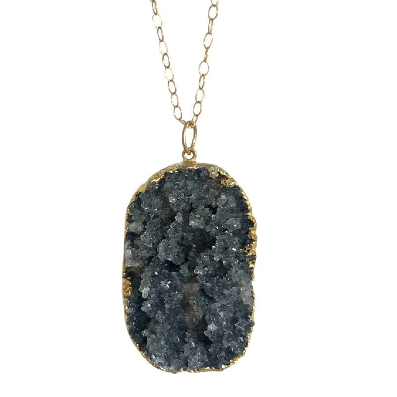 Trending Jewelry Now Available At Exclusive Prices Long Druzy Amethyst Necklace