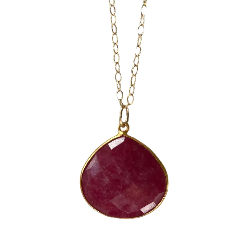 Seasonal Jewelry Sale – Upgrade Your Collection Long Ruby Necklace