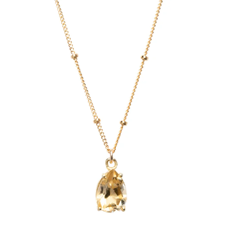 Best Jewelry Sale – Shop Exclusive Designs Now LUX Citrine Teardrop Necklace