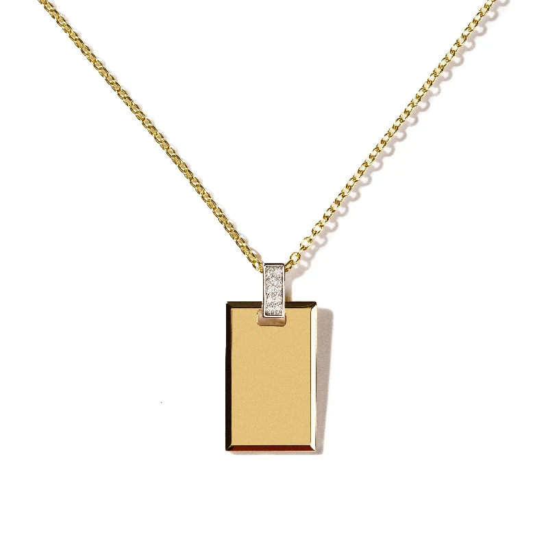 Luxury Meets Affordability – Jewelry Sale Now Live Medium Diamond Tag Necklace