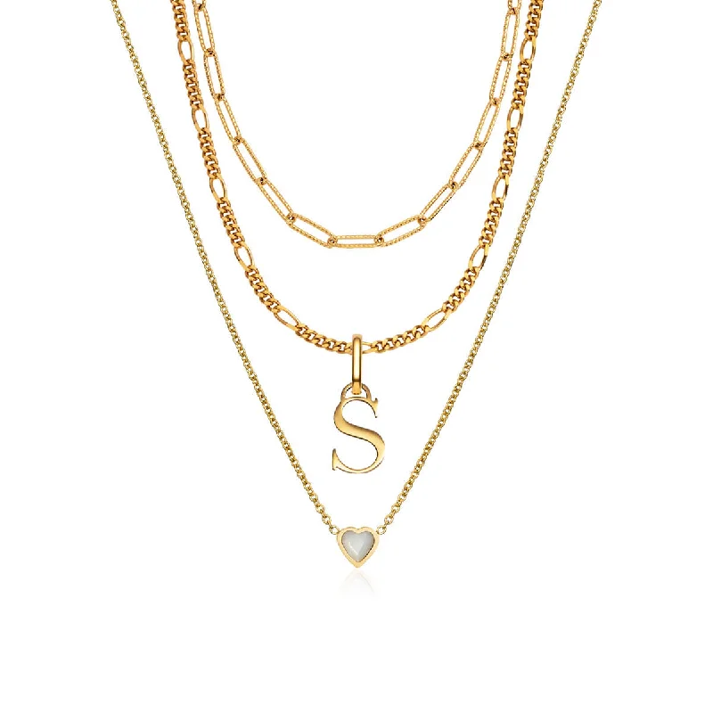 Shop Dazzling Jewelry At The Best Prices Mini Heart Birthstone & Initial Layered Set (Gold) Shop Dazzling Jewelry At The Best Prices Mini Heart Birthstone & Initial Layered Set (Gold)