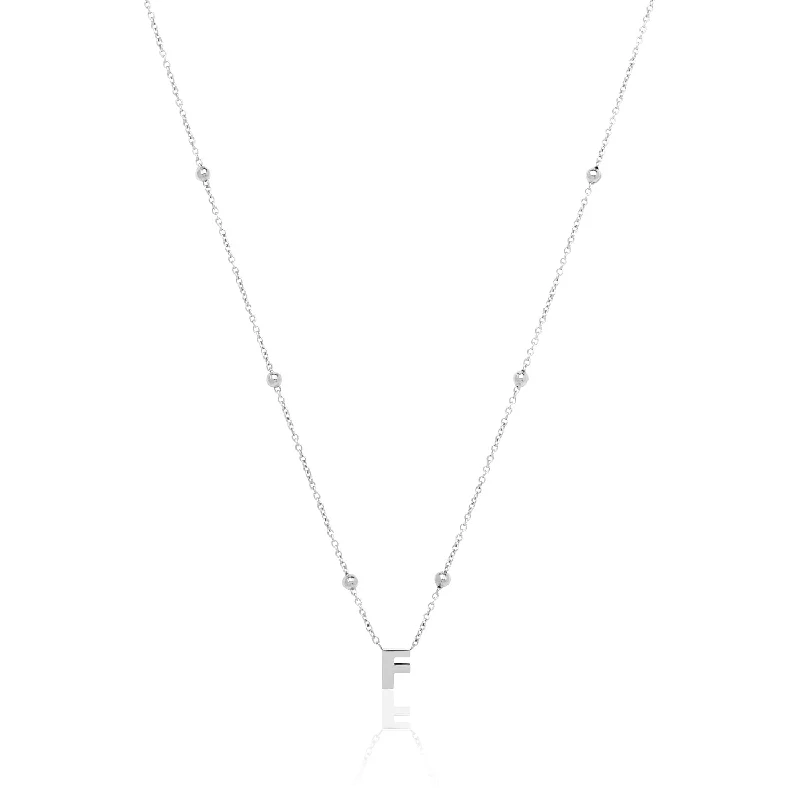 Trending Jewelry Now Available At Exclusive Prices Mini Letter Sphere Chain Necklace (Silver) Trending Jewelry Now Available At Exclusive Prices Mini Letter Sphere Chain Necklace (Silver)