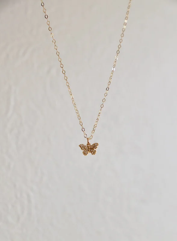 Trending Jewelry Styles Now At Limited-Time Discounts MINIATURE CZ BUTTERFLY