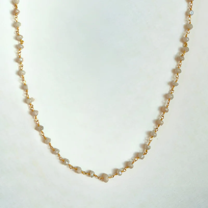 Personalized Engraved Jewelry For Meaningful Gifts Mystic Moonstone Rosary Choker