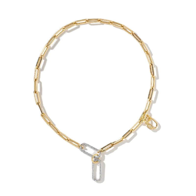 Huge Savings On Timeless Jewelry Collections Oval Carabiners with Jump Ring on Links Chain Necklace Huge Savings On Timeless Jewelry Collections Oval Carabiners with Jump Ring on Links Chain Necklace