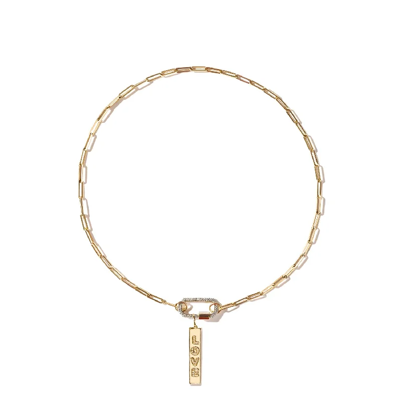 Shop Modern Jewelry Collections With Exclusive Discounts Pave Diamond Lock and Love Tag Necklace Shop Modern Jewelry Collections With Exclusive Discounts Pave Diamond Lock and Love Tag Necklace
