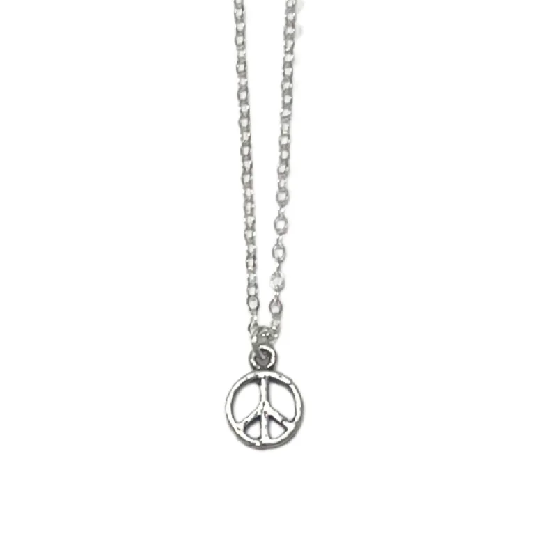 Make Every Moment Shine – Jewelry Discounts Available Peace Necklace in Silver