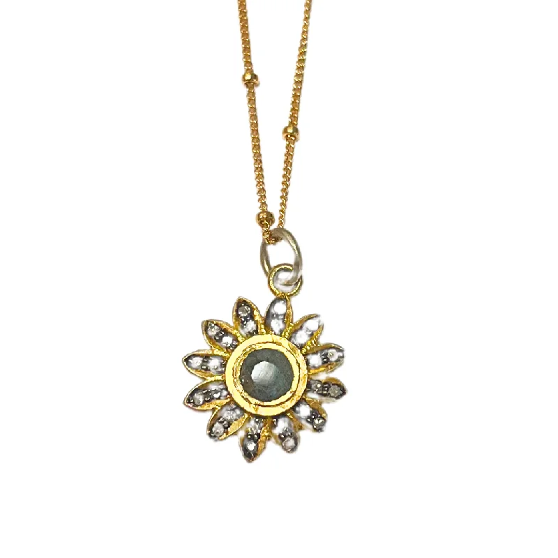 Fashion-Forward Jewelry At Incredible Prices Diamond & Labradorite Sun Necklace
