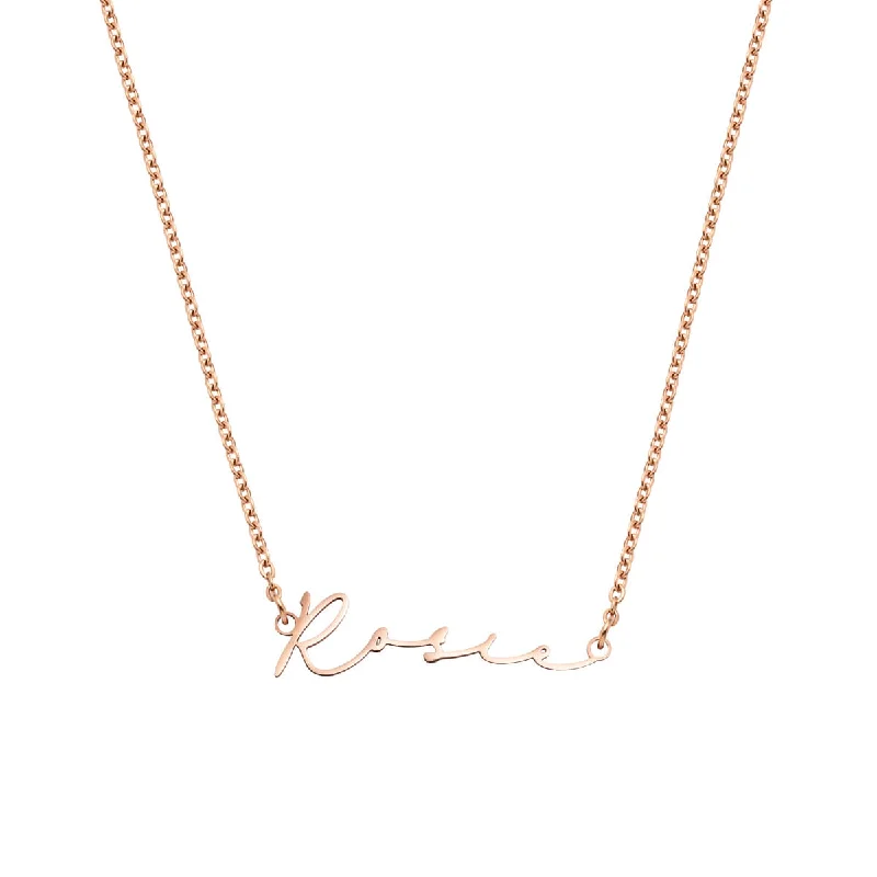 Exclusive Jewelry Markdowns – Limited-Time Offer Signature Name Necklace (Rose Gold) Exclusive Jewelry Markdowns – Limited-Time Offer Signature Name Necklace (Rose Gold)