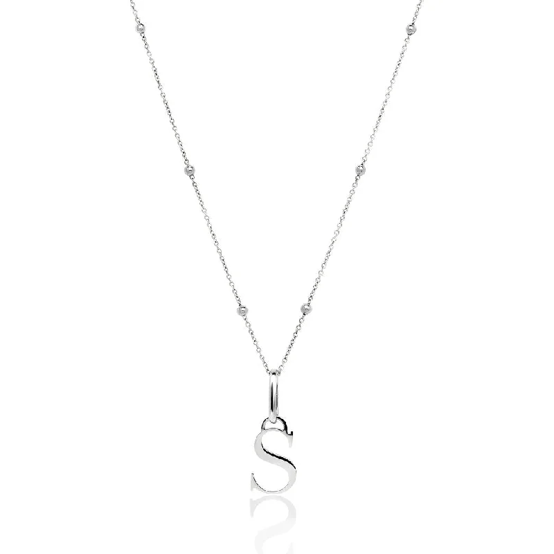 Adjustable Charm Bracelets For A Perfect Fit Initial Necklace (Silver)