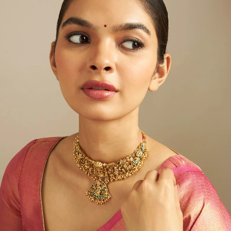 Exclusive Jewelry Offers – Shine For Less Silver Temple Necklace 161751