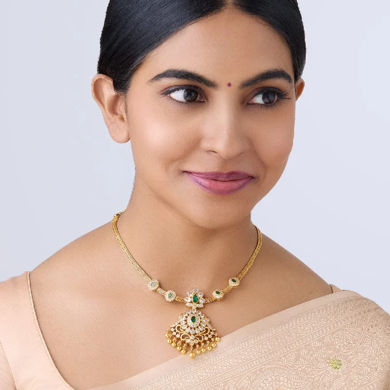 Limited-Time Offer On Elegant Jewelry Pieces Silver Temple Necklace 161844