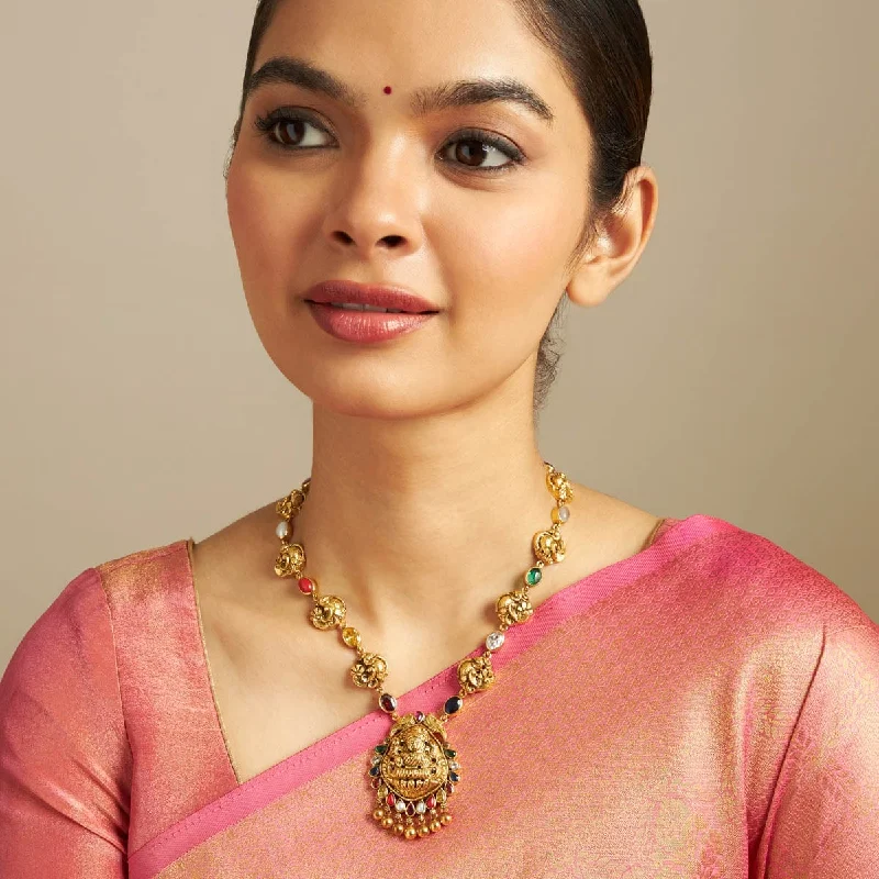 Discounted Luxury Jewelry – Shine Without The Splurge Silver Temple Necklace 162799