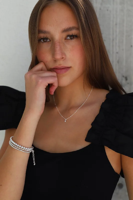 Timeless Elegance, Temporary Discounts – Act Fast WILLA SILVER CZ NECKLACE