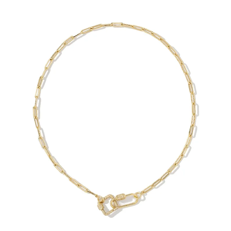 Dazzle With Discounts – Shop Jewelry On Sale Yellow Oval & Square Carabiner on Links Chain Necklace Dazzle With Discounts – Shop Jewelry On Sale Yellow Oval & Square Carabiner on Links Chain Necklace