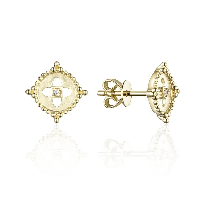 Personalized Jewelry Sale – Unique Gifts At Low Prices 14K Yellow Gold Beaded Circle Stud Earrings Personalized Jewelry Sale – Unique Gifts At Low Prices 14K Yellow Gold Beaded Circle Stud Earrings
