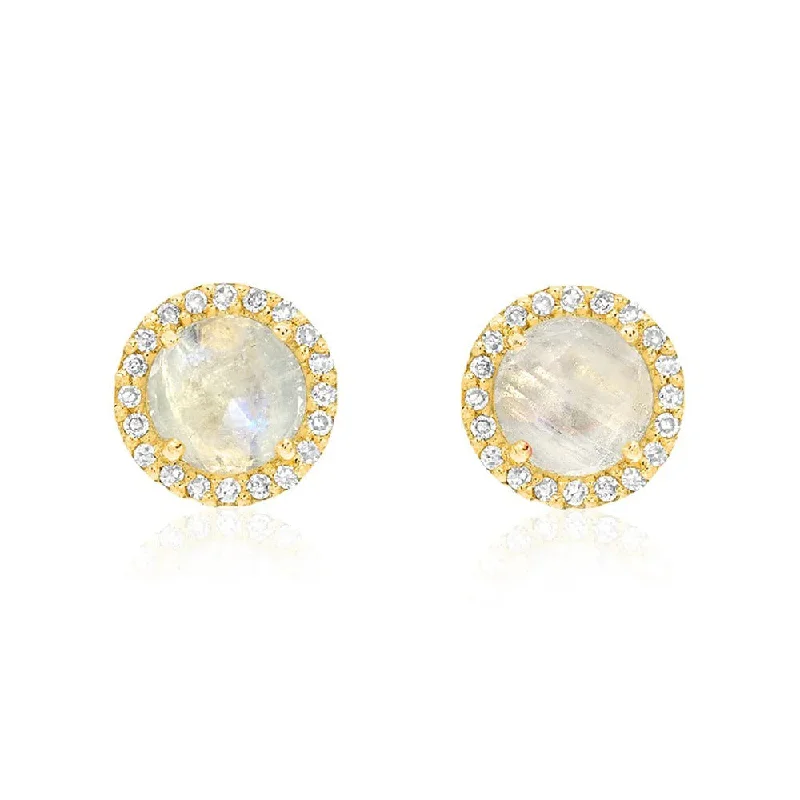 Bestselling Jewelry Now On Sale – Elevate Your Look 5mm Rainbow Moonstone & Diamond 14K Gold Stud Earrings Bestselling Jewelry Now On Sale – Elevate Your Look 5mm Rainbow Moonstone & Diamond 14K Gold Stud Earrings