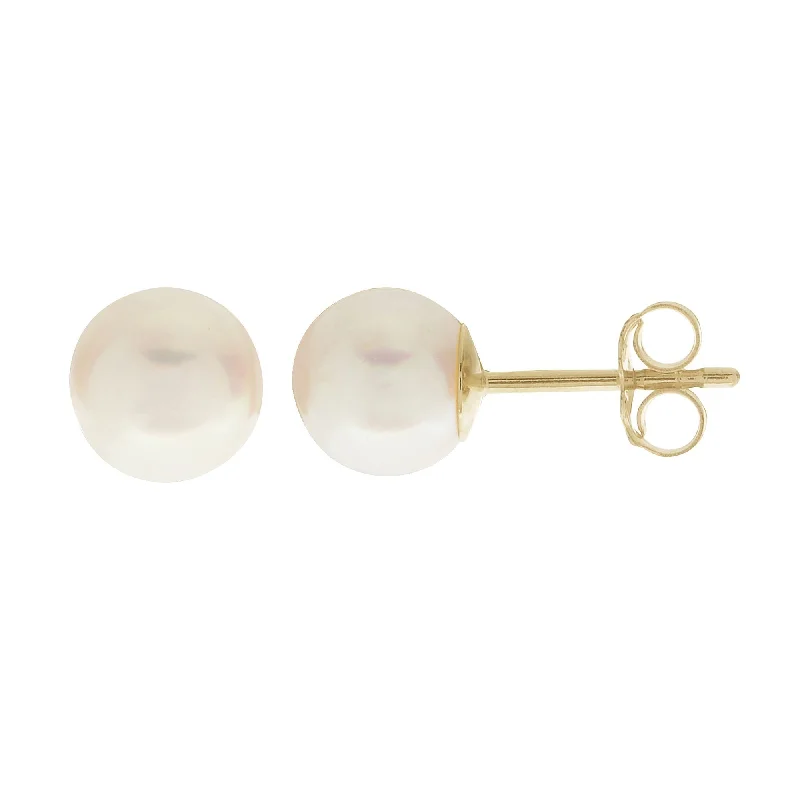 Shop Dazzling Jewelry At The Best Prices 6mm “AA” Akoya Pearl 14K Yellow Gold Stud Earrings Shop Dazzling Jewelry At The Best Prices 6mm “AA” Akoya Pearl 14K Yellow Gold Stud Earrings