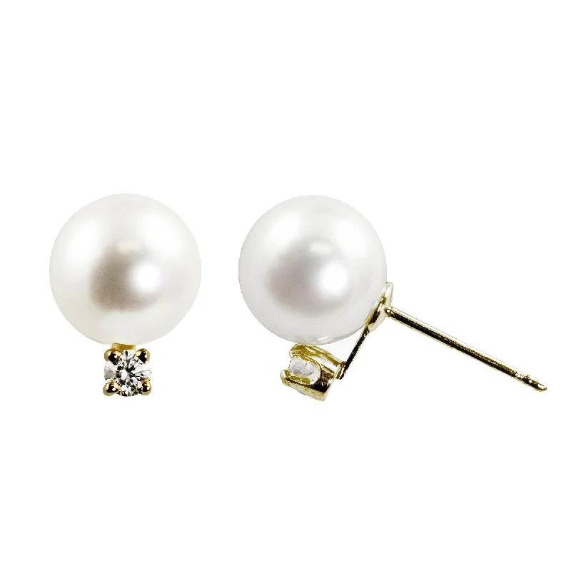 Elegant Designs, Unbeatable Discounts – Shop Jewelry Now 8mm “A” Akoya Pearl & Diamond 14K Yellow Gold Stud Earrings Elegant Designs, Unbeatable Discounts – Shop Jewelry Now 8mm “A” Akoya Pearl & Diamond 14K Yellow Gold Stud Earrings