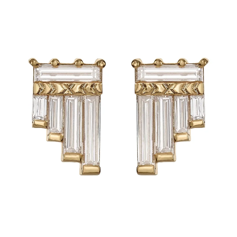 Buy More, Save More On Stunning Jewelry Pieces Pan Flute Diamond Stud Earrings