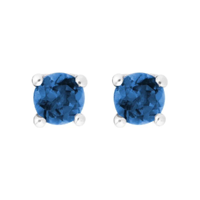 Exclusive Jewelry Offers – Sparkle For Less Blue Sapphire 14K White Gold 4mm Stud Earrings Exclusive Jewelry Offers – Sparkle For Less Blue Sapphire 14K White Gold 4mm Stud Earrings