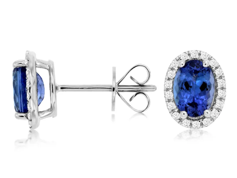 Once-A-Year Jewelry Sale – Grab Your Favorites Now Bremer Jewelry Oval Tanzanites and Diamonds Solitaire/Stud Earrings in 14K White Gold (1.87ctw) Once-A-Year Jewelry Sale – Grab Your Favorites Now Bremer Jewelry Oval Tanzanites and Diamonds Solitaire/Stud Earrings in 14K White Gold (1.87ctw)