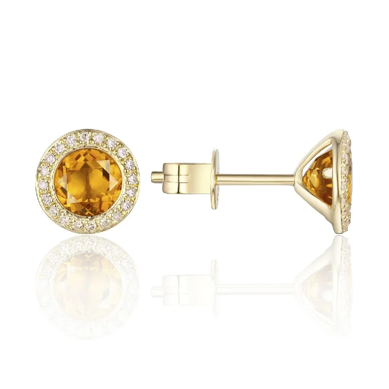 Timeless Beauty, Unbeatable Deals – Jewelry Sale On Citrine & Diamond Halo 14K Yellow Gold Martini Stud Earrings Timeless Beauty, Unbeatable Deals – Jewelry Sale On Citrine & Diamond Halo 14K Yellow Gold Martini Stud Earrings