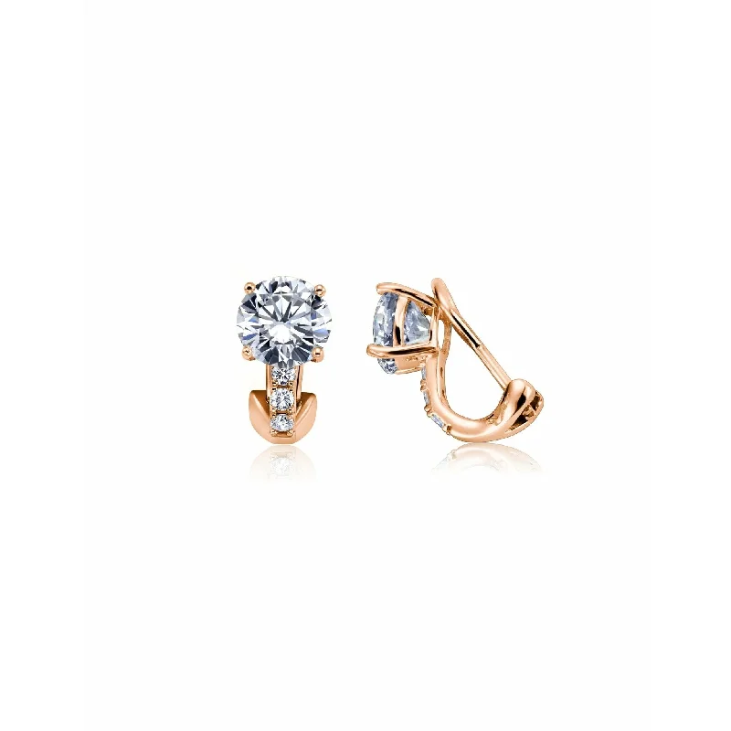 Luxury Jewelry Clearance – Shop Premium Styles Now CRISLU Postless (Clip) Stud Earrings Finished in 18kt Rose Gold Luxury Jewelry Clearance – Shop Premium Styles Now CRISLU Postless (Clip) Stud Earrings Finished in 18kt Rose Gold