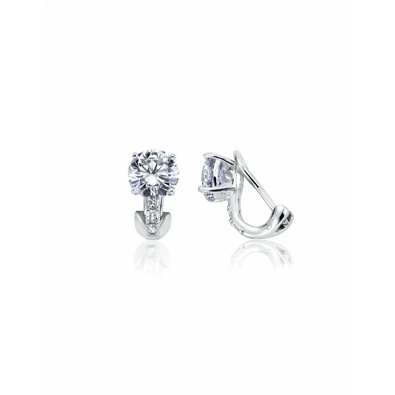 Don't Miss Out On Jaw-Dropping Jewelry Discounts CRISLU Postless(Clip) Stud Earrings Finished in Pure Platinum Don't Miss Out On Jaw-Dropping Jewelry Discounts CRISLU Postless(Clip) Stud Earrings Finished in Pure Platinum