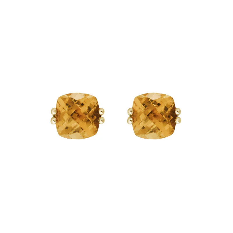 Get The Best Deals On Timeless Jewelry Pieces Cushion Citrine 14K Yellow Gold 6mm Stud Earrings Get The Best Deals On Timeless Jewelry Pieces Cushion Citrine 14K Yellow Gold 6mm Stud Earrings