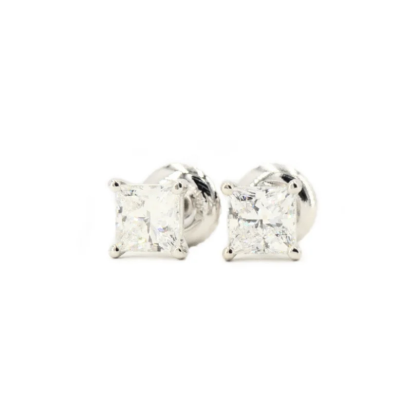 Luxury Meets Affordability – Jewelry Sale Live Now Custom 1.50ctw Princess Cut Diamond Stud Earrings Luxury Meets Affordability – Jewelry Sale Live Now Custom 1.50ctw Princess Cut Diamond Stud Earrings