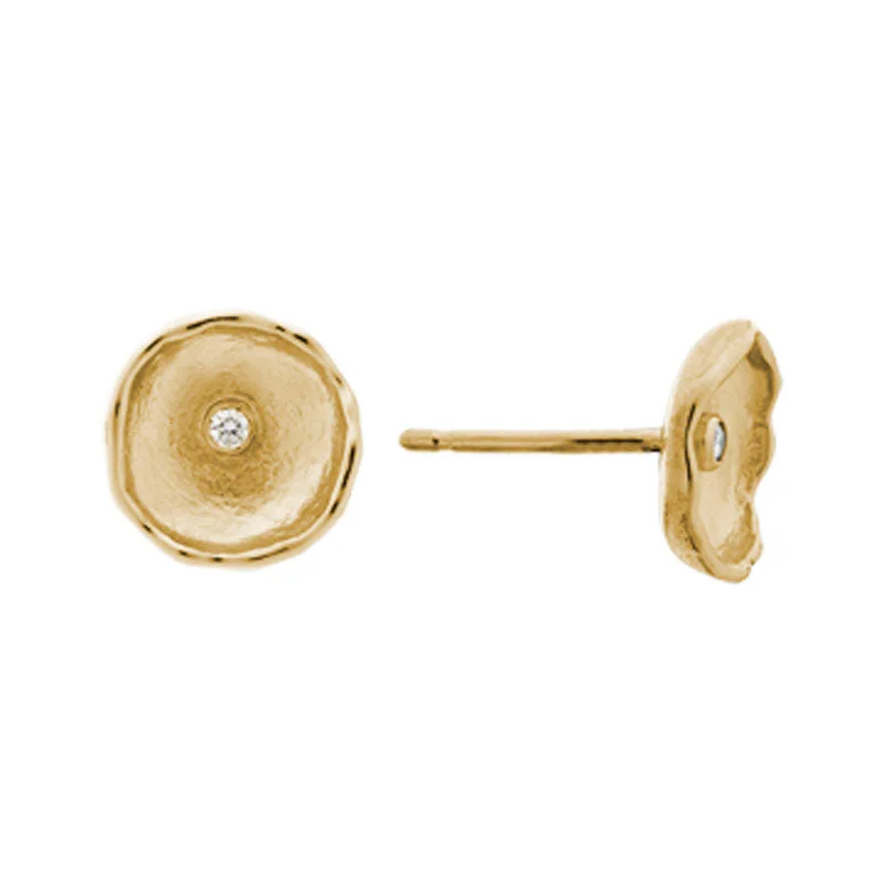 Shop Fine Jewelry With Exclusive Savings Diamond 14K Yellow Gold Concave Stud Earrings Shop Fine Jewelry With Exclusive Savings Diamond 14K Yellow Gold Concave Stud Earrings