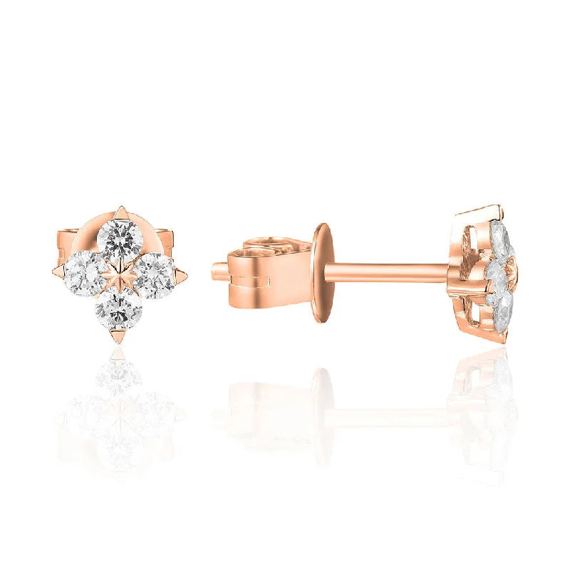 Last Chance To Shop High-End Jewelry At Markdown Prices Diamond Quad Compass 14K Rose Gold Stud Earrings Last Chance To Shop High-End Jewelry At Markdown Prices Diamond Quad Compass 14K Rose Gold Stud Earrings