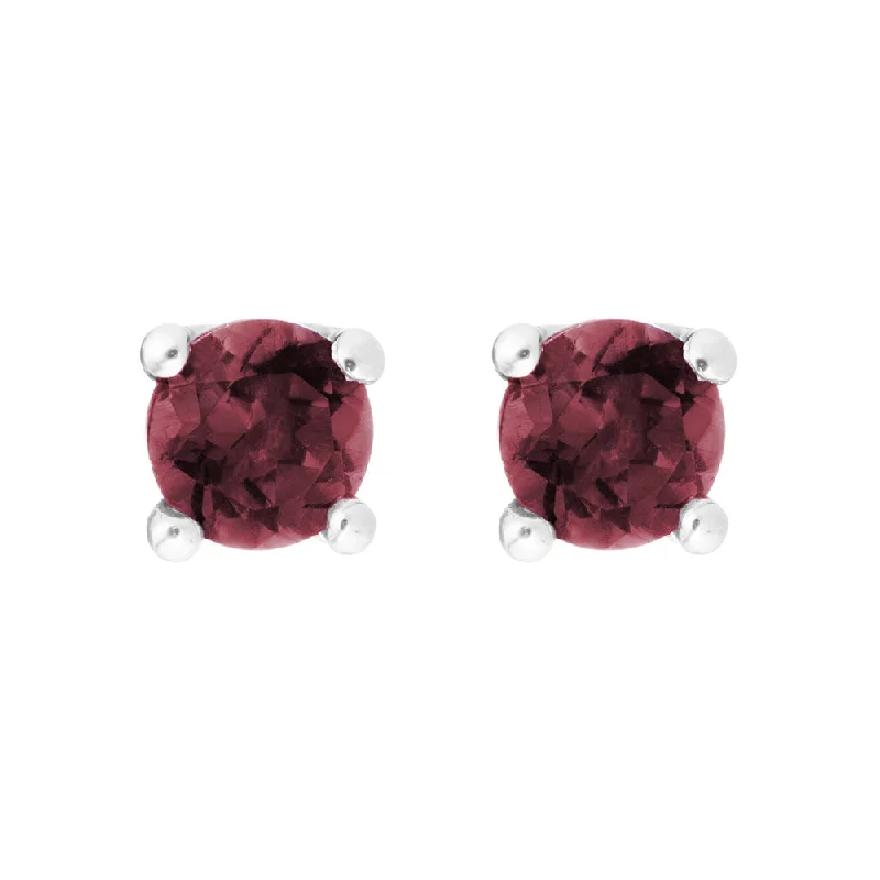 Elegant Jewelry Pieces At Unbelievable Prices Garnet 14K White Gold 4mm Stud Earrings Elegant Jewelry Pieces At Unbelievable Prices Garnet 14K White Gold 4mm Stud Earrings